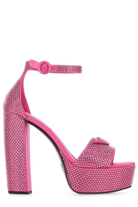 prada pink crystal|prada crystal heels.